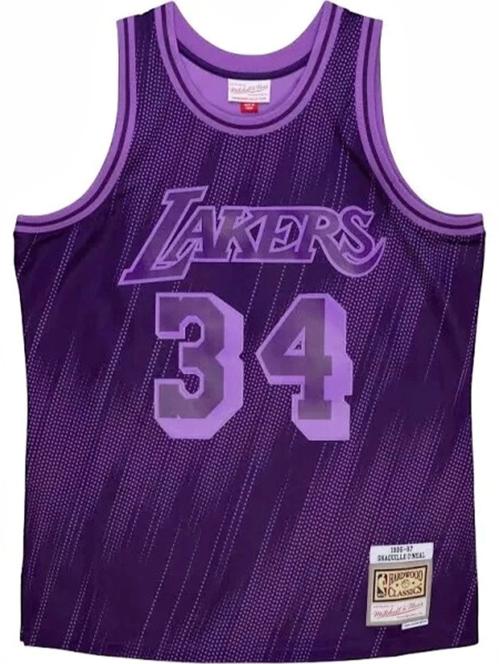 Mitchell & Ness Los Angeles Lakers 1996-97 Shaquille O'Neal Hardwood Classics Je